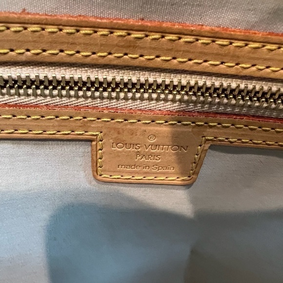 LOUIS VUITTON Blue Monogram Mini Marie Mini Lin Boston Bag - Picture 14 of 14